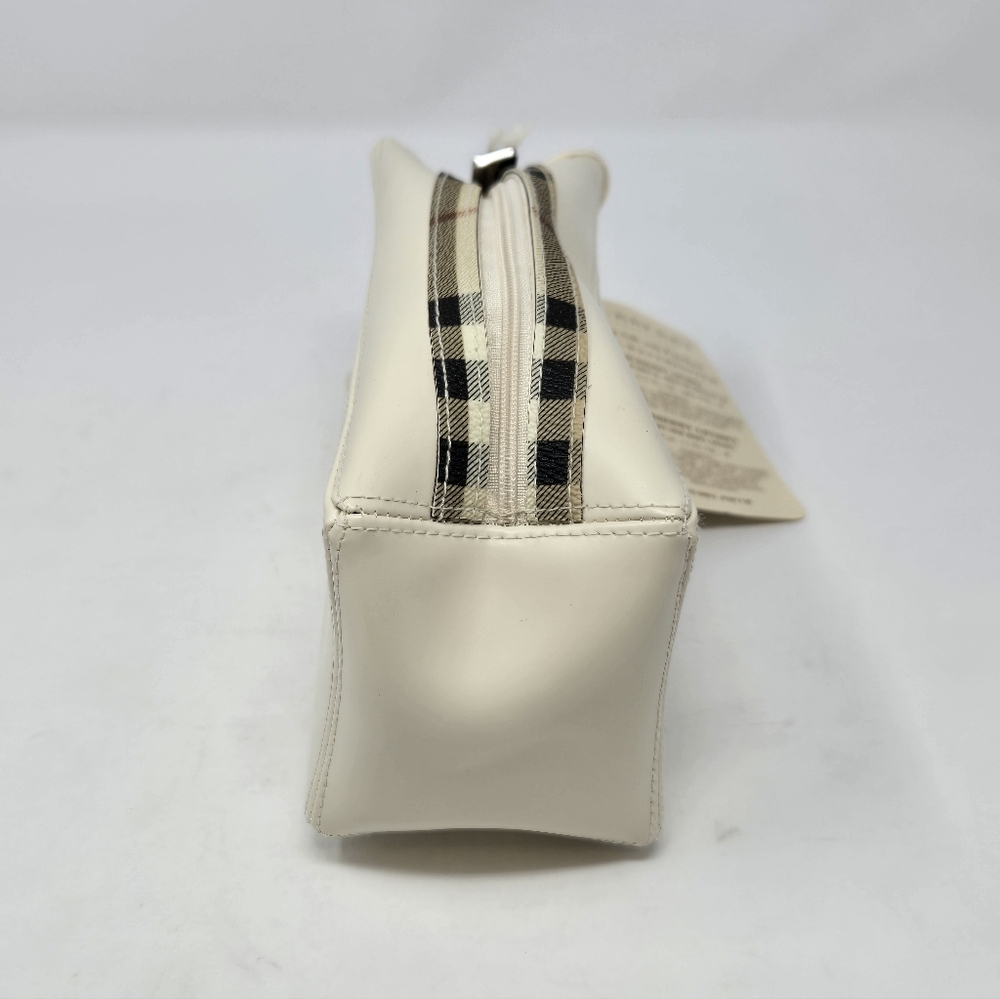 NWT BURBERRY FRAGRANCE TRAVEL POUCH CREAM NOVA CHECK PLAID COSMETIC MAKEUP CASE - Picture 3 of 14